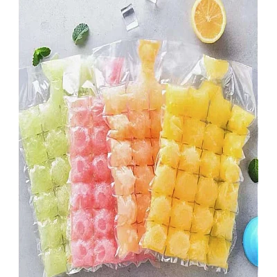 Set 10 pungi pentru gheata Transparente