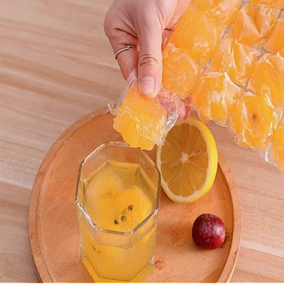 Set 10 pungi pentru gheata Transparente