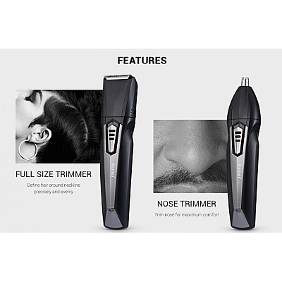 Aparat de tuns 8 in 1 Kemei KM 640 capilar si contur acumulator negru Aparat de tuns 8 in 1 Kemei KM 640 capilar si contur acumulator negru