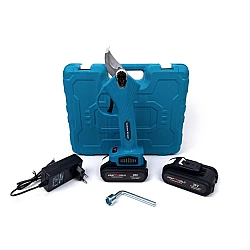 Foarfeca de gradina Kraftworld cu 2 acumulatori pentru vita de vie si crengi 36V Albastru