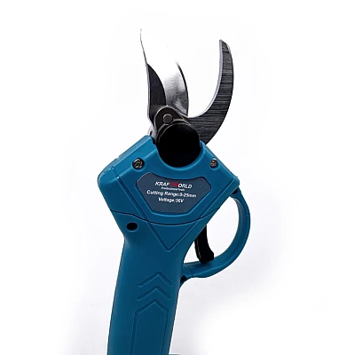 Foarfeca de gradina Kraftworld cu 2 acumulatori pentru vita de vie si crengi 36V Albastru Foarfeca de gradina Kraftworld cu 2 acumulatori pentru vita de vie si crengi 36V Albastru