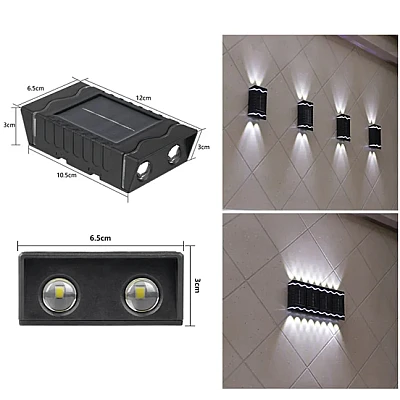 Set 4 lampi solare cu LED bidirectional sus jos Set 4 lampi solare cu LED bidirectional sus jos