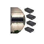 Set 4 lampi solare cu LED bidirectional sus jos
