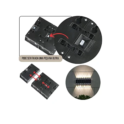 Set 4 lampi solare cu LED bidirectional sus jos Set 4 lampi solare cu LED bidirectional sus jos