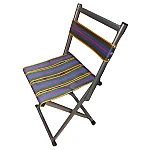 Scaun pliabil camping cu spatar Verde Mov