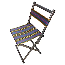 Scaun pliabil camping cu spatar Verde Mov