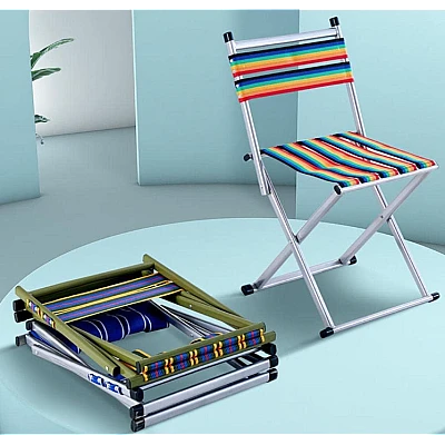 Scaun pliabil camping cu spatar Verde Mov Scaun pliabil camping cu spatar Verde Mov