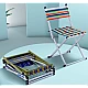 Scaun pliabil camping cu spatar Verde Mov Scaun pliabil camping cu spatar Verde Mov