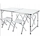 Set Masa plianta pentru camping gradina cu 4 scaune alb Set Masa plianta pentru camping gradina cu 4 scaune alb