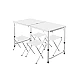 Set Masa plianta pentru camping gradina cu 4 scaune alb Set Masa plianta pentru camping gradina cu 4 scaune alb