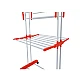 Uscator de rufe vertical pliabil cu suport de umerase Portocaliu Uscator de rufe vertical pliabil cu suport de umerase Portocaliu