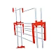 Uscator de rufe vertical pliabil cu suport de umerase Portocaliu Uscator de rufe vertical pliabil cu suport de umerase Portocaliu