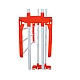 Uscator de rufe vertical pliabil cu suport de umerase Portocaliu Uscator de rufe vertical pliabil cu suport de umerase Portocaliu