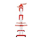 Uscator de rufe vertical pliabil cu suport de umerase Portocaliu Uscator de rufe vertical pliabil cu suport de umerase Portocaliu