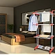 Uscator de rufe vertical pliabil cu suport de umerase Portocaliu Uscator de rufe vertical pliabil cu suport de umerase Portocaliu