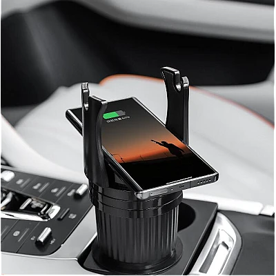 Suport pentru pahare auto cu încărcător wireless Suport pentru pahare auto cu încărcător wireless