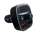 Modulator FM Q1 functie Bluetooth transmitator MP3 handsfree Negru