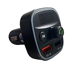 Modulator FM Q1 functie Bluetooth transmitator MP3 handsfree Negru
