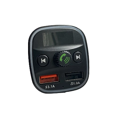 Modulator FM Q1 functie Bluetooth transmitator MP3 handsfree Negru Modulator FM Q1 functie Bluetooth transmitator MP3 handsfree Negru