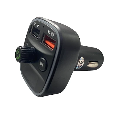 Modulator FM Q1 functie Bluetooth transmitator MP3 handsfree Negru Modulator FM Q1 functie Bluetooth transmitator MP3 handsfree Negru