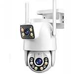 Camera de supraveghere JORTAN 9697 cu 2 camere 4MP Wireless PTZ IP Color Night Vision