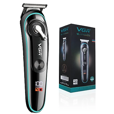 Trimmer profesional VGR V 075 cu afisaj LED si 4 piepteni