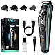 Trimmer profesional VGR V 075 cu afisaj LED si 4 piepteni