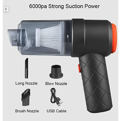 Aspirator Portabil fara Fir YT M2037 Tip Pistol 2 in 1 pentru casa/masina Aspirator Portabil fara Fir YT M2037 Tip Pistol 2 in 1 pentru casa/masina