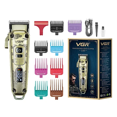 Aparat de tuns cu carcasa metalica premium VGR V 005 Afisaj LED