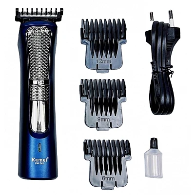 Masina Tuns cu Acumulator si Accesorii Kemei KM245 Masina Tuns cu Acumulator si Accesorii Kemei KM245