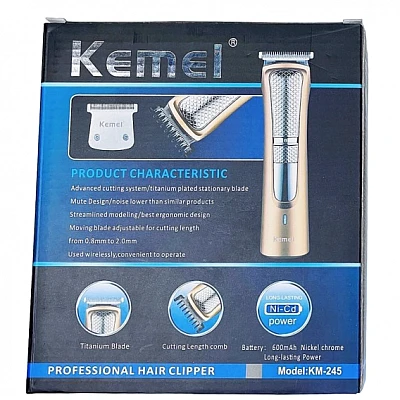 Masina Tuns cu Acumulator si Accesorii Kemei KM245 Masina Tuns cu Acumulator si Accesorii Kemei KM245