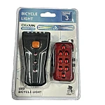 Set de lumina pentru bicicleta cu LED-uri din plastic cu baterie AAA
