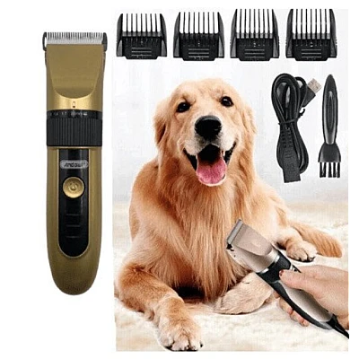 Masina de tuns caini si pisici Andowl Q T137 cu 4 accesorii Masina de tuns caini si pisici Andowl Q T137 cu 4 accesorii