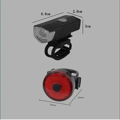Set lanterna far stop led usb bicicleta trotineta 300 lm minimalist Set lanterna far stop led usb bicicleta trotineta 300 lm minimalist