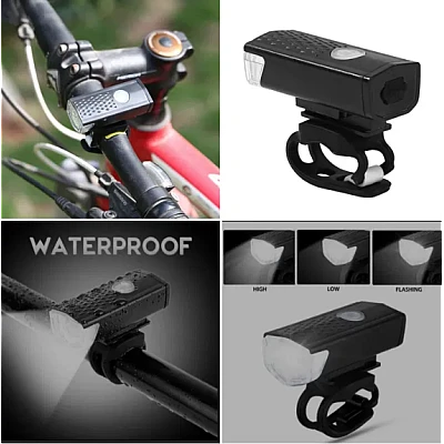 Set lanterna far stop led usb bicicleta trotineta 300 lm minimalist Set lanterna far stop led usb bicicleta trotineta 300 lm minimalist