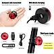 Set lanterna far stop led usb bicicleta trotineta 300 lm minimalist Set lanterna far stop led usb bicicleta trotineta 300 lm minimalist