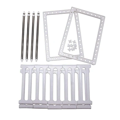 Etajera ajustabila cu doua rafturi de pus sub chiuveta 50 pana la 70 cm Etajera ajustabila cu doua rafturi de pus sub chiuveta 50 pana la 70 cm