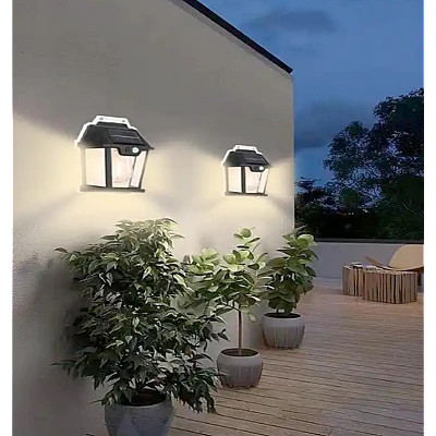 Lampa solara de perete HW 999-1W cu led inductie si senzor miscare Lampa solara de perete HW 999-1W cu led inductie si senzor miscare
