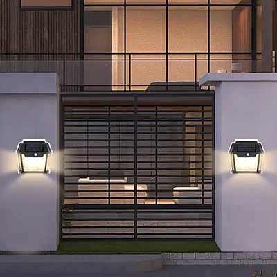 Lampa solara de perete HW 999-1W cu led inductie si senzor miscare