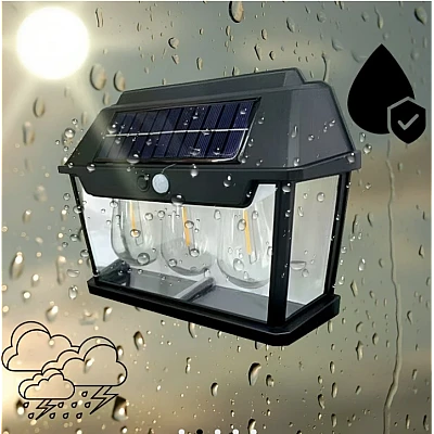 UB Lampa solara de perete HW 999-3W cu 3 led inductie si senzor miscare UB Lampa solara de perete HW 999-3W cu 3 led inductie si senzor miscare