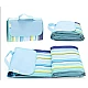 Patura de plaja/picnic tip geanta impermeabila cu dungi 130x150cm Patura de plaja/picnic tip geanta impermeabila cu dungi 130x150cm