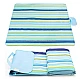 Patura de plaja/picnic tip geanta impermeabila cu dungi 130x150cm Patura de plaja/picnic tip geanta impermeabila cu dungi 130x150cm