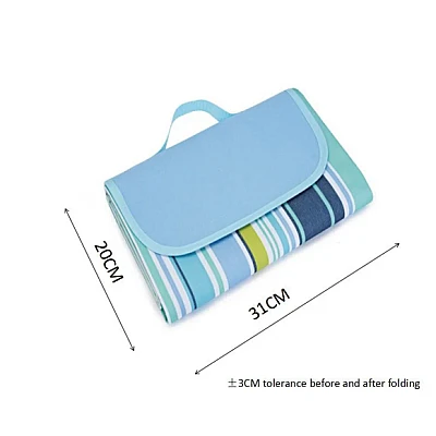 Patura de plaja/picnic tip geanta impermeabila cu dungi 130x150cm Patura de plaja/picnic tip geanta impermeabila cu dungi 130x150cm