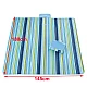 Patura de plaja/picnic tip geanta impermeabila cu dungi 130x150cm Patura de plaja/picnic tip geanta impermeabila cu dungi 130x150cm