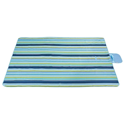 Patura de plaja/picnic tip geanta impermeabila cu dungi 130x150cm Patura de plaja/picnic tip geanta impermeabila cu dungi 130x150cm