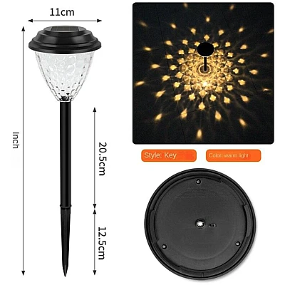 Lampa solara decorativa pentru gradina 45cm Lampa solara decorativa pentru gradina 45cm