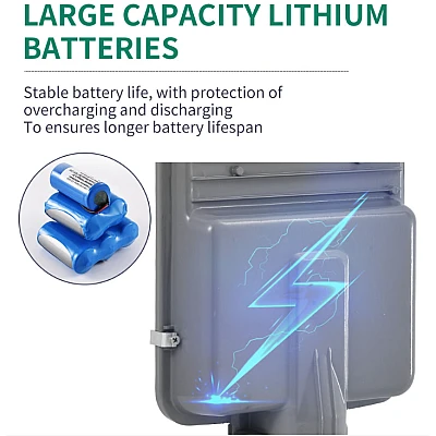 Lampa solara stradala LED 400W cu 6 casete Lampa solara stradala LED 400W cu 6 casete