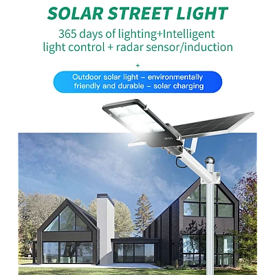 Lampa solara stradala LED 400W cu 6 casete Lampa solara stradala LED 400W cu 6 casete