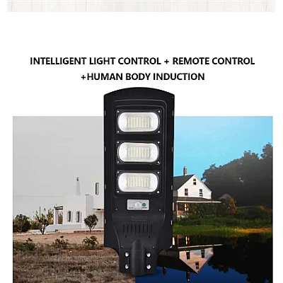 Lampa solara stradala LED 150W cu panou fotovoltaic cu 3 casete Lampa solara stradala LED 150W cu panou fotovoltaic cu 3 casete