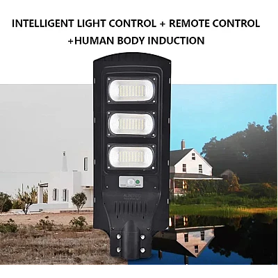 Lampa solara stradala LED 150W cu panou fotovoltaic cu 3 casete Lampa solara stradala LED 150W cu panou fotovoltaic cu 3 casete